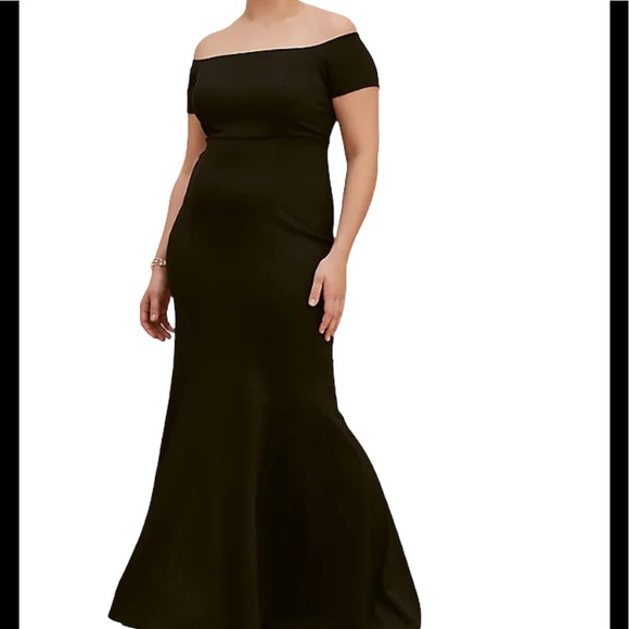 torrid Dresses & Skirts - torrid Special Occasion Black Ponte Off the Shoulder Gown 26